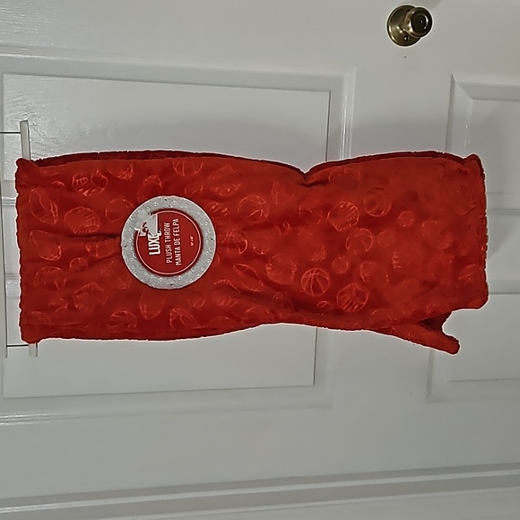 Luxe Other - Luxe Orange Red Sports Plush Throw Basketball Baseball Football Tennis 50"x60"